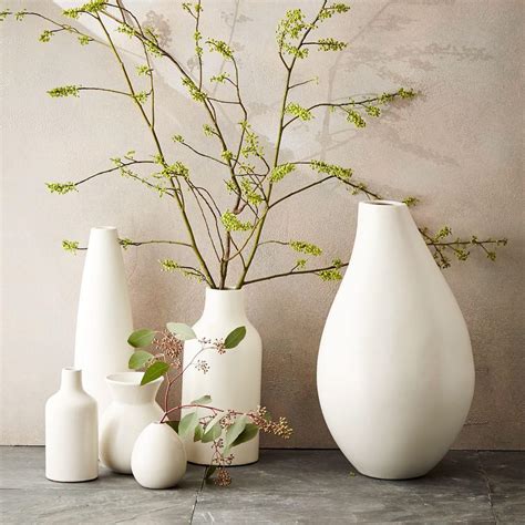 large ceramic white vase|bright glossy white ceramic vases.